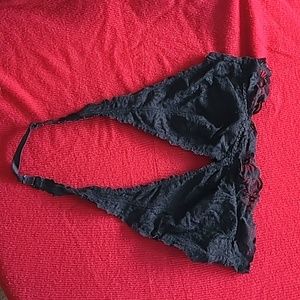 VS PINK halter-neck lace bralette